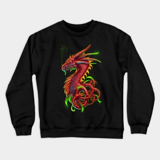 Poison Dragon Alt red Crewneck Sweatshirt